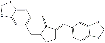 2,5-di(1,3-benzodioxol-5-ylmethylidene)cyclopentan-1-one