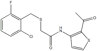 N1-(2-acetyl-3-thienyl)-2-[(2-chloro-6-fluorobenzyl)thio]acetamide