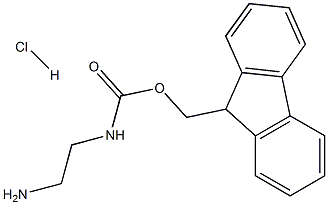 9H-9-fluorenylmethyl N-(2-aminoethyl)carbamate hydrochloride Structure