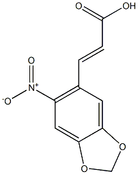 (2E)-3-(6-nitro-1,3-benzodioxol-5-yl)acrylic acid|