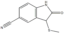 3-(methylthio)-2-oxoindoline-5-carbonitrile Structure