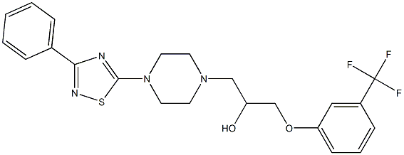 1-[4-(3-phenyl-1,2,4-thiadiazol-5-yl)piperazino]-3-[3-(trifluoromethyl)phenoxy]propan-2-ol