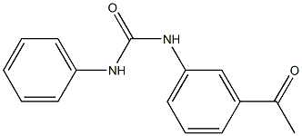N-(3-acetylphenyl)-N'-phenylurea Struktur