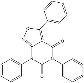 3,5,7-triphenylisoxazolo[3,4-d]pyrimidine-4,6(5H,7H)-dione Structure
