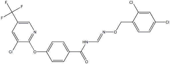 4-{[3-chloro-5-(trifluoromethyl)-2-pyridinyl]oxy}-N-({[(2,4-dichlorobenzyl)oxy]imino}methyl)benzenecarboxamide