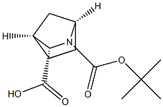 (1R,3S,4S)-2-(tert-butoxycarbonyl)-2-azabicyclo[2.2.1]heptane-3-carboxylic acid Struktur