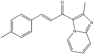(E)-1-(2-methylimidazo[1,2-a]pyridin-3-yl)-3-(4-methylphenyl)-2-propen-1-one Struktur
