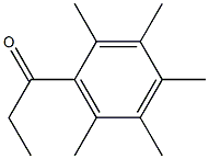 1-(2,3,4,5,6-pentamethylphenyl)propan-1-one Struktur