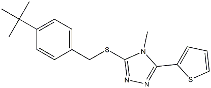 3-{[4-(tert-butyl)benzyl]sulfanyl}-4-methyl-5-(2-thienyl)-4H-1,2,4-triazole