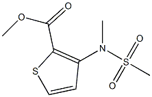 methyl 3-[methyl(methylsulfonyl)amino]-2-thiophenecarboxylate Structure