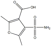 4-(aminosulfonyl)-2,5-dimethyl-3-furoic acid Structure