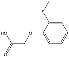 2-[2-(methylsulfanyl)phenoxy]acetic acid 化学構造式