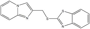 2-[(imidazo[1,2-a]pyridin-2-ylmethyl)thio]-1,3-benzothiazole Struktur