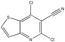 5,7-dichlorothieno[3,2-b]pyridine-6-carbonitrile Structure