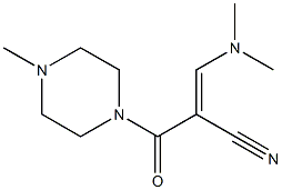 (E)-3-(dimethylamino)-2-[(4-methylpiperazino)carbonyl]-2-propenenitrile Structure