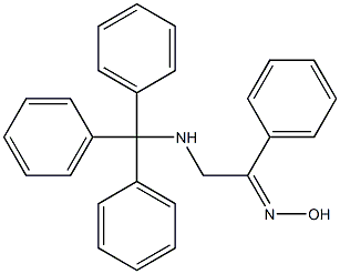 1-phenyl-2-(tritylamino)ethan-1-one oxime Structure