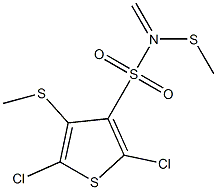 N3-di(methylthio)methylidene-2,5-dichlorothiophene-3-sulfonamide Structure