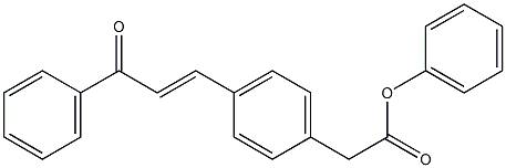 4-[(E)-3-oxo-3-phenyl-1-propenyl]phenyl 2-phenylacetate Structure