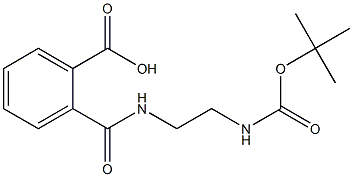 2-[({2-[(tert-butoxycarbonyl)amino]ethyl}amino)carbonyl]benzoic acid Structure