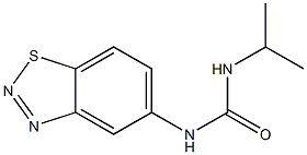 N-(1,2,3-benzothiadiazol-5-yl)-N'-isopropylurea Struktur