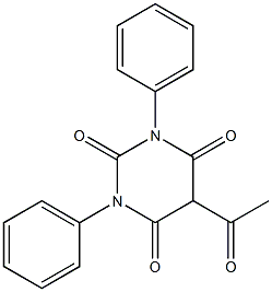 5-acetyl-1,3-diphenylhexahydropyrimidine-2,4,6-trione