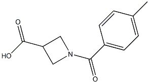 1-(4-methylbenzoyl)-3-azetanecarboxylic acid Structure