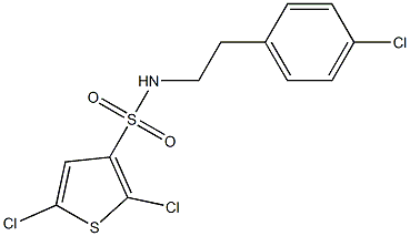 N3-(4-chlorophenethyl)-2,5-dichlorothiophene-3-sulfonamide Structure