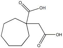 1-(carboxymethyl)cycloheptane-1-carboxylic acid Structure