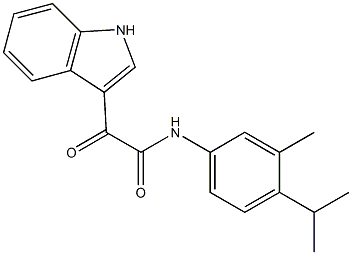 2-(1H-indol-3-yl)-N-(4-isopropyl-3-methylphenyl)-2-oxoacetamide