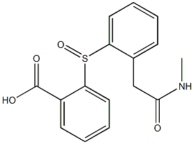 2-({2-[2-(methylamino)-2-oxoethyl]phenyl}sulfinyl)benzoic acid Structure