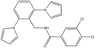 3,4-dichloro-N-[2,6-di(1H-pyrrol-1-yl)benzyl]benzenecarboxamide|
