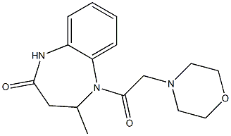 4-methyl-5-(2-morpholinoacetyl)-1,3,4,5-tetrahydro-2H-1,5-benzodiazepin-2-one