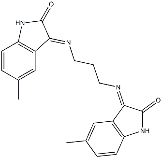 5-methyl-3-({3-[(5-methyl-2-oxo-2,3-dihydro-1H-indol-3-yliden)amino]propyl}imino)indolin-2-one
