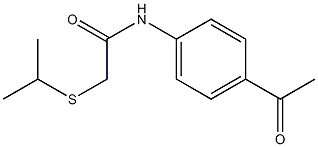 N1-(4-acetylphenyl)-2-(isopropylthio)acetamide Structure