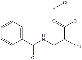 2-Amino-3-Benzamidopropanoate Hydrochloride 结构式
