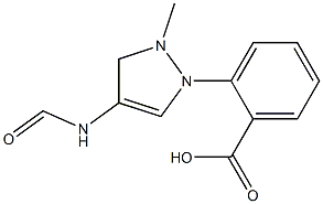 2-(1-methyl-1H-pyrazole-4-carboxamido)benzoic acid Struktur