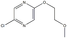 2-chloro-5-(2-methoxyethoxy)pyrazine 化学構造式