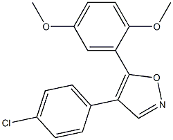 4-(4-chlorophenyl)-5-(2,5-dimethoxyphenyl)isoxazole Structure