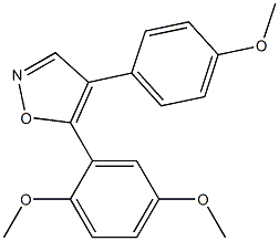 5-(2,5-dimethoxyphenyl)-4-(4-methoxyphenyl)isoxazole Structure