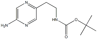 tert-butyl 2-(5-aminopyrazin-2-yl)ethylcarbamate Structure