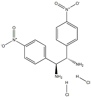 (S,S)-1,2-Bis(4-nitrophenyl)-1,2-ethanediamine dihydrochloride Structure