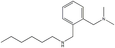 ({2-[(hexylamino)methyl]phenyl}methyl)dimethylamine Struktur