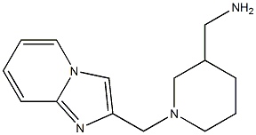 (1-{imidazo[1,2-a]pyridin-2-ylmethyl}piperidin-3-yl)methanamine Struktur