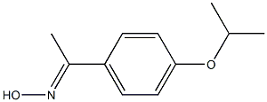 (1E)-1-(4-isopropoxyphenyl)ethanone oxime Structure