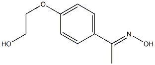 (1E)-1-[4-(2-hydroxyethoxy)phenyl]ethanone oxime Struktur