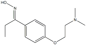 (1E)-1-{4-[2-(dimethylamino)ethoxy]phenyl}propan-1-one oxime