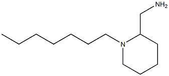 (1-heptylpiperidin-2-yl)methanamine Structure