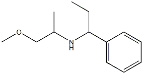 (1-methoxypropan-2-yl)(1-phenylpropyl)amine Structure