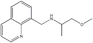 (1-methoxypropan-2-yl)(quinolin-8-ylmethyl)amine 结构式
