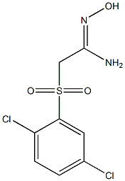(1Z)-2-[(2,5-dichlorophenyl)sulfonyl]-N'-hydroxyethanimidamide 结构式